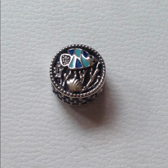 pandora Ocean Life Mixed Enamel Blue SeaFish charm - Picture 4 of 4